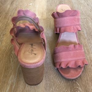 Free People Rosie Ruffle Heels